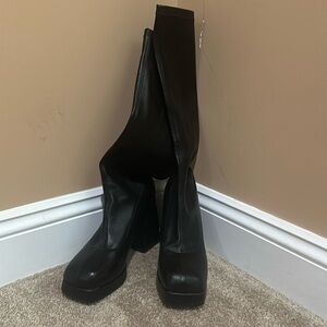 Black boots, worn only once
